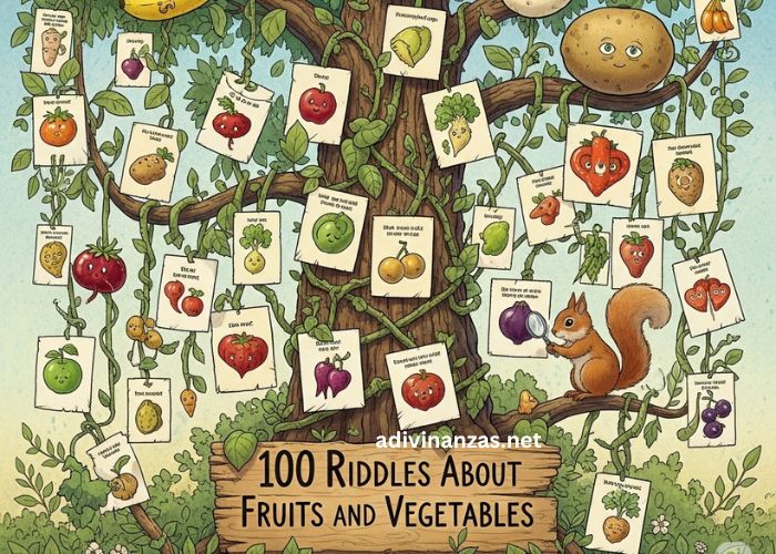 100 adivinanzas de frutas y verduras